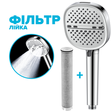 Фільтруюча душова лійка DROP SPA8F-MULTI120F на 8 SPA потоків з вугільним фільтром 305738 фото