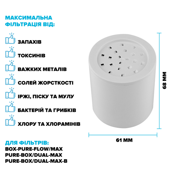 ОЖИДАЕМ ПОСТУПЛЕНИЕ ТОВАРА 21.09.2026 Набор 12-ти картриджей для фильтра DROP FILTER-PURE-FLOW/MAX/12 12 уровней с Витамином С и нормализацией pH 311051 фото