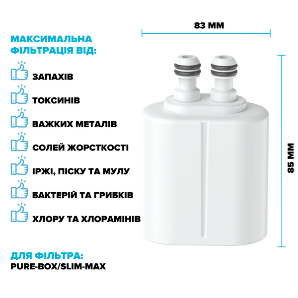Набор 12-ти картриджей для фильтра DROP FILTER-PURE-FLOW/SLIM-MAX/12 12 уровней с Витамином С и нормализацией pH 312183 фото