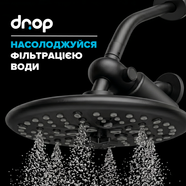 Картридж для фильтра плоский DROP FILTER-PURE-FLOW/SLIM-MAX-B 12 уровней с Витамином С и нормализацией pH черный 307388 фото